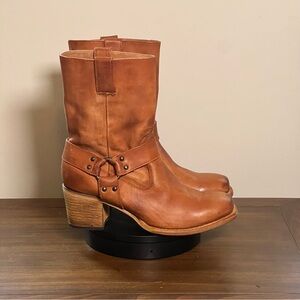 Freebird Darcy - Leather High Heel Engineer Boots
